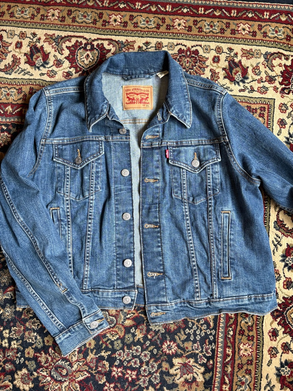 Levi's Blue Denim Jacket with Button Front